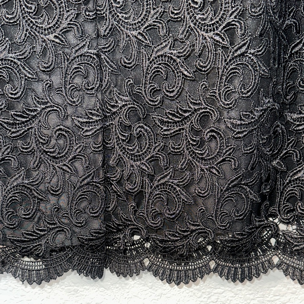 Calvin Klein Elegant Black Lace Pencil Skirt - Picture 5 of 7
